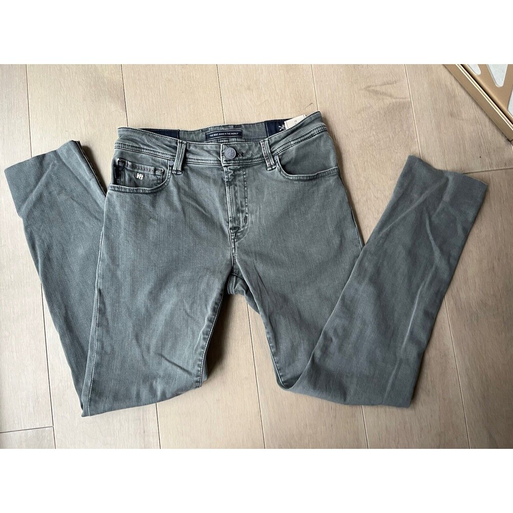 Tramarossa Leonardo Slim Fit Men Grey Custom Jeans Pants 32 X29 Trousers